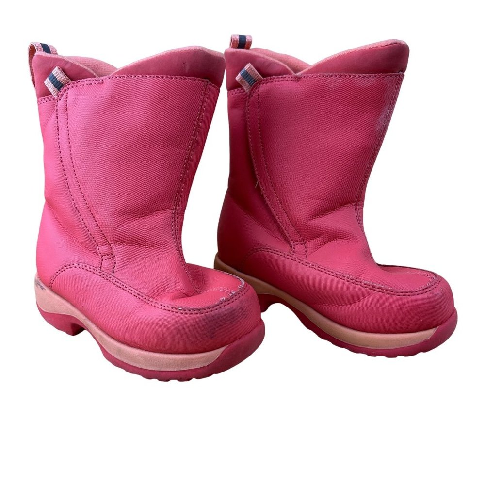 Lands' End Youth Girls Shoes Size 11M Pink Winter Snow Boot Synthetic 30586
